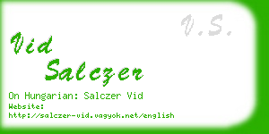 vid salczer business card